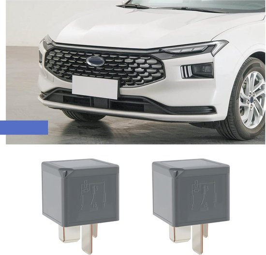 2 Relais Auto 4 Broches 12V 70A - Compatible Ford Mondeo (2005-2016) Et Autres Modèles - Référence V23136-J4-X62