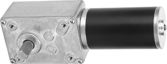 Wormwielmotor 12V 20 RPM – Hoog Koppel, Omkeerbaar, Met 8 Mm As En Dubbele Kogellagers