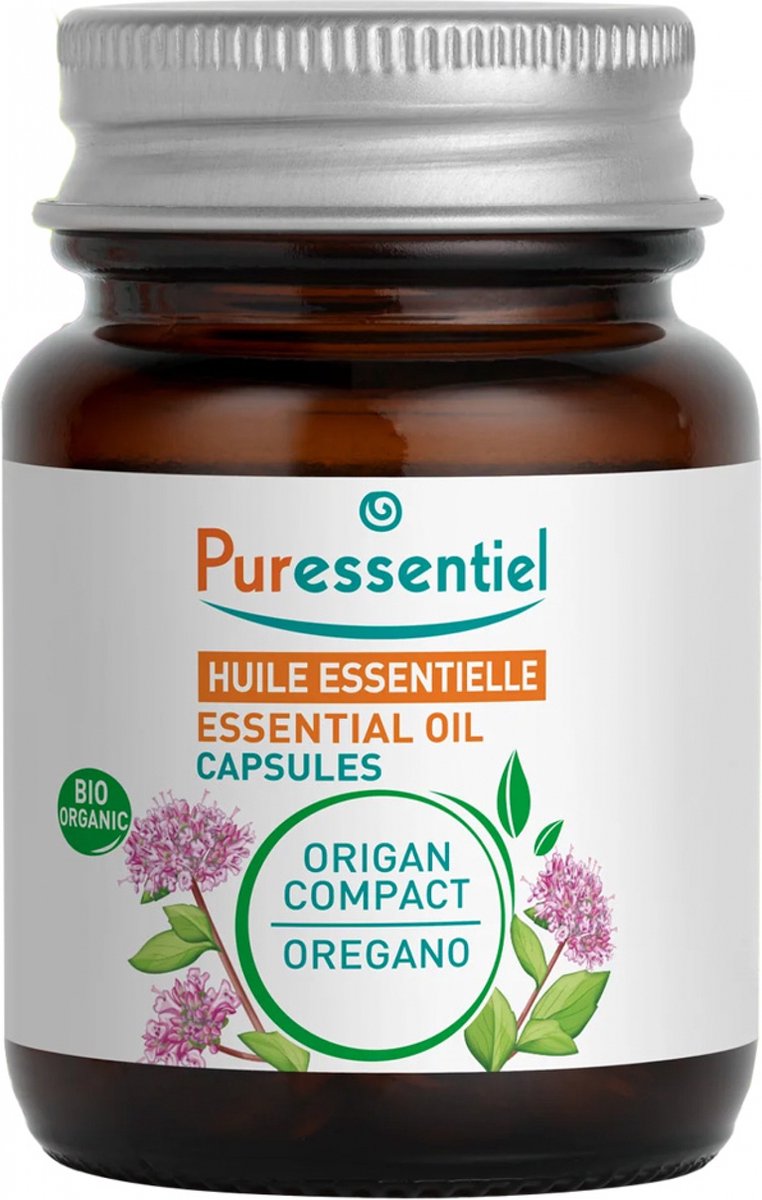 Puressentiel Origan Compact Etherische Olie (Origanum Compactum) Bio 60 Capsules