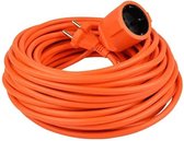 Tuinverlengkabel Oranje, 20 meter (2 aderig zonder randaarde)