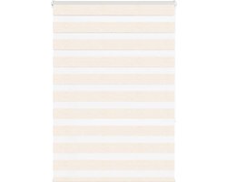 vidaXL - Zebra - rolgordijn - 100x150 - cm - stofbreedte - 95,9 - cm - marmerbeige