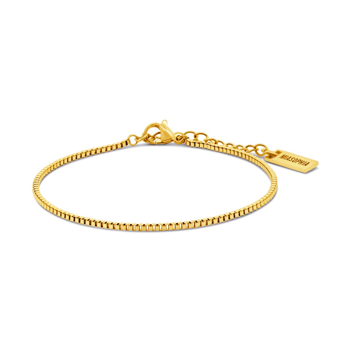 MIASOPHIA 4-MS22115 Stalen armband -16.5+3cm- Goudkleurige plating
