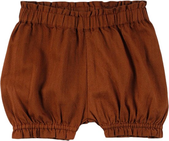 Foto: M sli woven bloomers ochre baby korte broek bruin meisjes maat 68 74