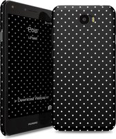 i-Paint cover Pois - zwart - voor Huawei Y6IIC