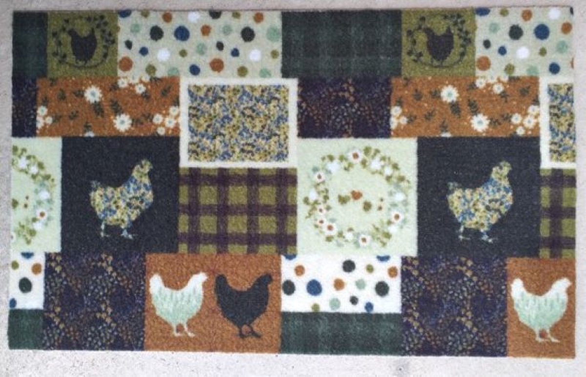 FOTAPIJT - Badmat - Bedrukte deurmat - Binnen - Termo Antislip - 40x60 cm - 6mm - Wasbaar - Polyamide