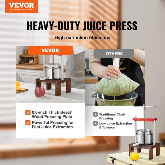 Handmatige fruitpers - 2L - Sapcentrifuge - Roestvrij Staal - Fruit Tinctuur Wijn Olijven Pers Keukenmachine - Zilver van Fengdascheng — afbeelding 2