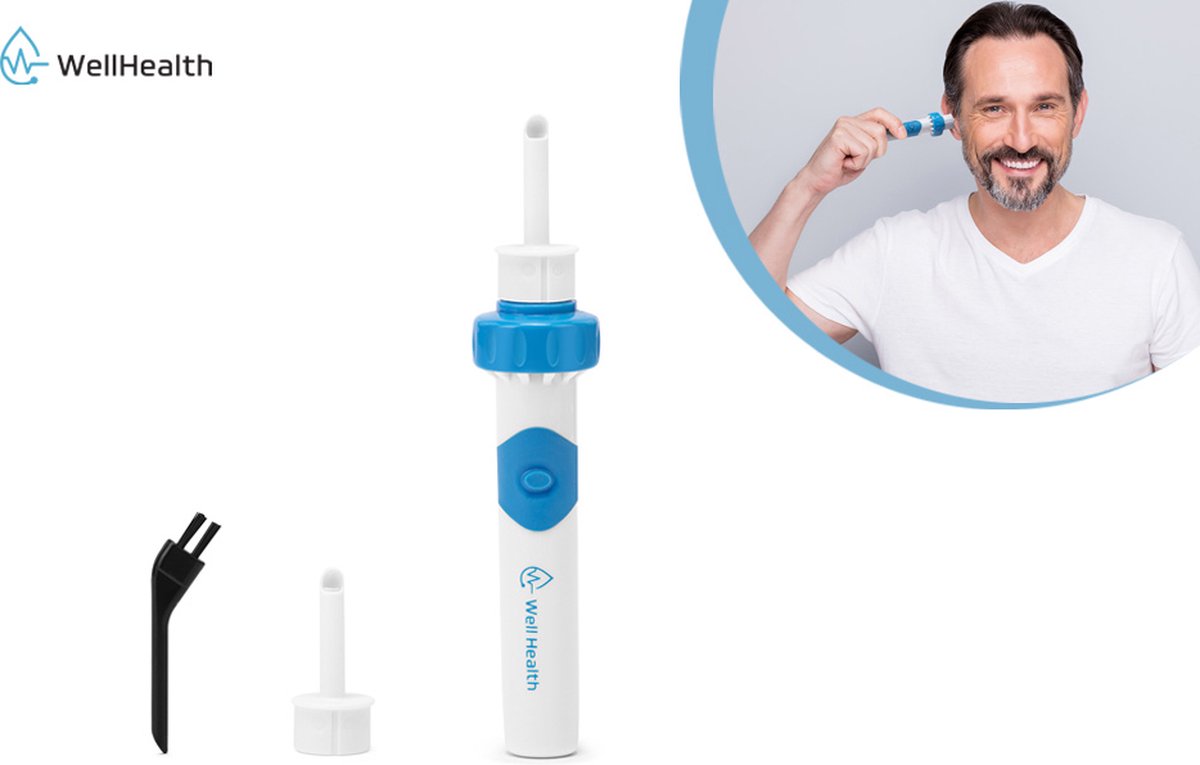 Goedkoopste WellHealth Oorreiniger Elektrisch - Hygiënisch en Veilig - Inclusief Opbergdoosje