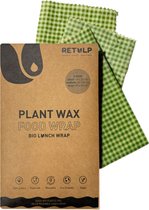 Vegan food wraps - Alternatief op de bijenwasdoeken - Bee wrap - Bijenwasdoek - Zero Waste - 3 stuks; klein, middel, groot - Herbruikbaar - Duurzaam Cadeau - Boterhamzakje - Bijenwas Doek - food wraps - herbruikbaar boterhamzakje - bijenwas vellen