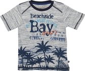 Minymo - jongens T-shirt - palmen - grijs - Maat 128