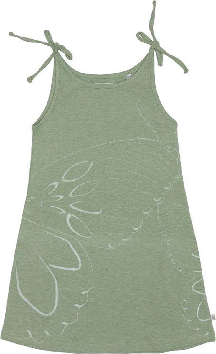 Ebbe - zomer jurk - pastel green melange - Maat 116