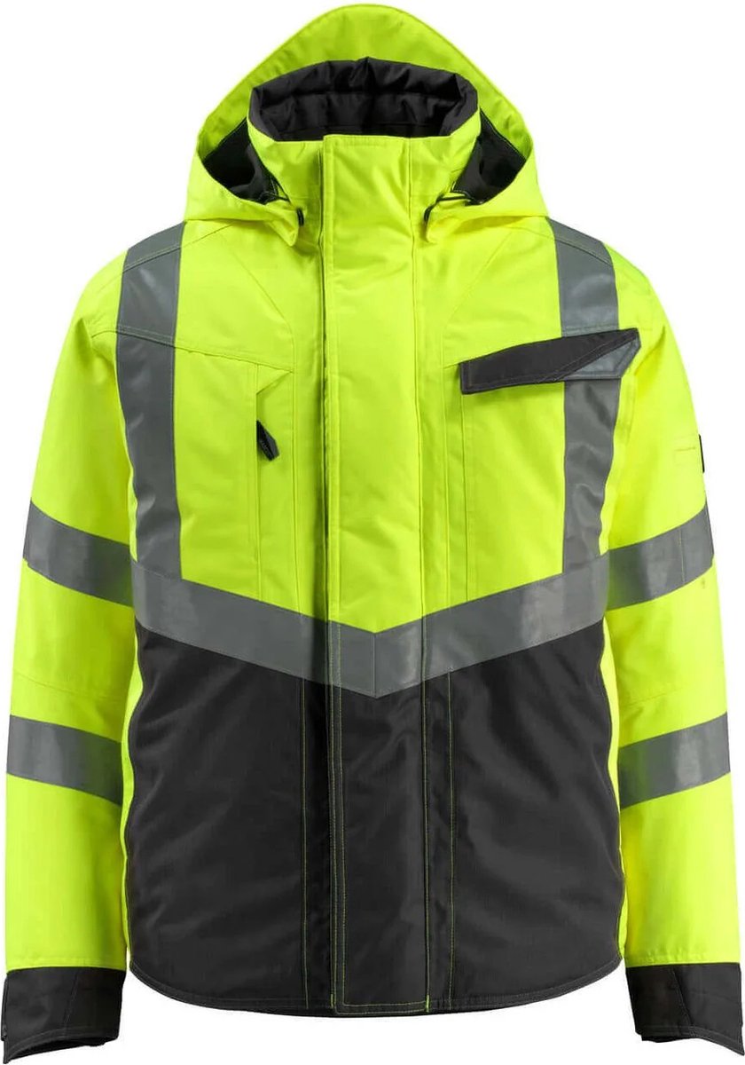 Mascot Hastings Winterjas Hi-Vis Waterdicht & Gevoerd Zwart