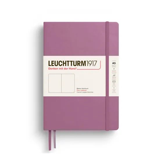 Leuchtturm notitieboek dusty rose blanco medium hardcover a5 145x210mm