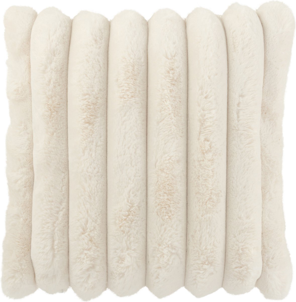 J-Line kussen Large Corduroy - polyester - wit