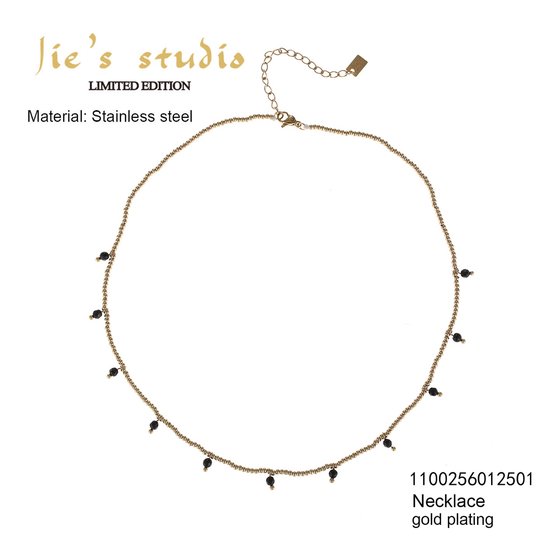 PURELEI Lolani Damesketting, halsketting van duurzaam roestvrij staal, waterdichte ketting met hanger, 45-50 cm in lengte verstelbaar, halsketting voor je individuele look, 40-45 cm, Roestvrij staal