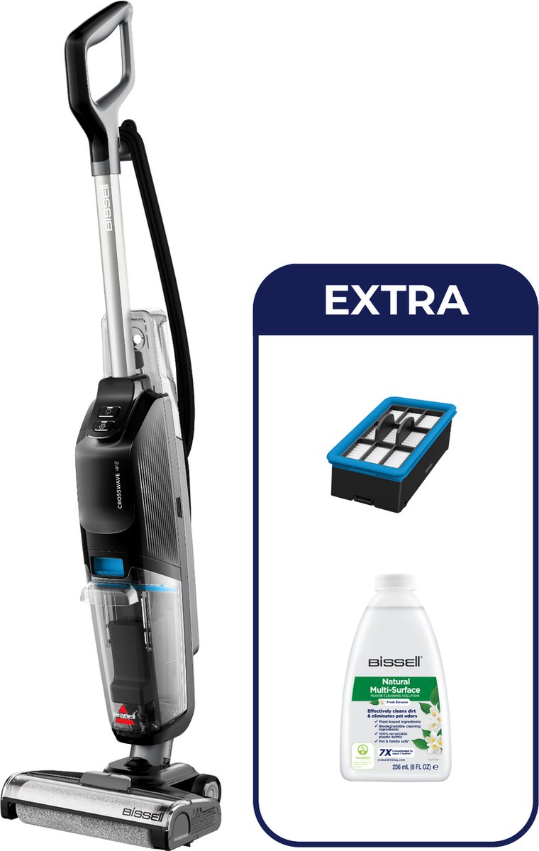 BISSELL CrossWave HF2 Select Draadloze Stofzuiger met - afbeelding 2