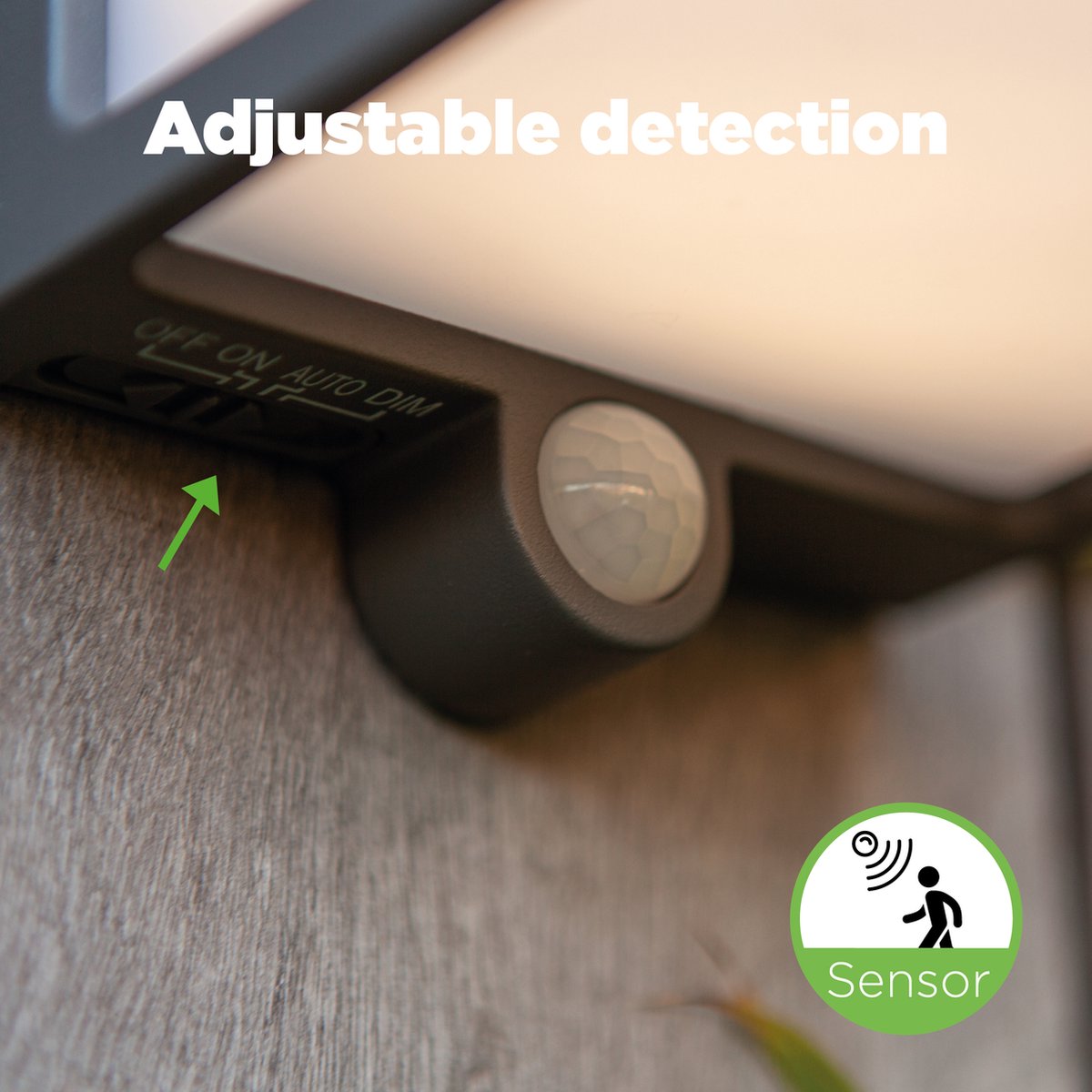 Lutec Doblo - LED solar wandlamp voor buiten