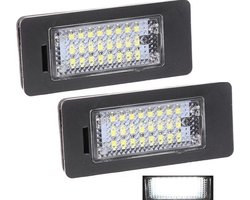 TLVX Led Kenteken Units Canbus geschikt voor BMW / LED kentekenverlichting / Storingsvrij / 12V / License Plate Light for E81 / E82 / E90 / E91 / E92 / E93 / E60 / E61 / E39 X1 / E84 X5 / E70 X6 / E71 (set, 2 stuks)