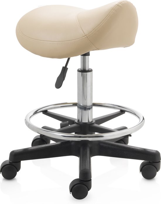 ZenGrowth ergonomische zadelkruk met middelhoge gasveer beige