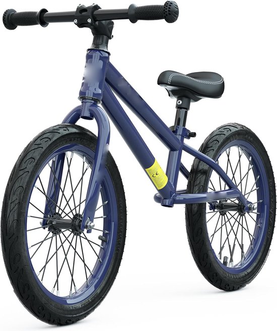16 Inch Loopfiets voor Kinderen van 4-8 Jaar - Lichtgewicht Carbon Stalen Frame - Verstelbaar Zadel - Pneumatische Luchtbanden - Balansfiets voor Jongens en Meisjes