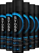 Syoss Volume - Haarspray - Styling, Verzorging en Herstel - Volume - Vochtbestendig - Intens Volume - 48u Style-controle - Voordeelverpakking - 6x300 ml