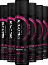 Syoss Ceramide - Haarspray - Styling, Verzorging en Herstel - Geeft Soepelheid en Kracht - Perfecte Afwerking - Voordeelverpakking - 6x300ml