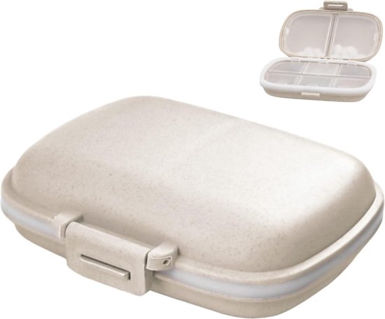 Boîte à médicaments - Pilulier à compartiments - Pilulier en plastique - Planificateur de pilules - Pilulier - Boîte à médicaments - Pilulier - Boîte de rangement de voyage - Boîte de rangement de médicaments - Pilulier
