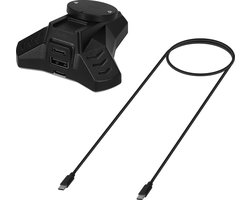 kwmobile computermuis oplaadstation geschikt voor Logitech G PRO X Superlight / G Pro Wireless / G903 / G703 / G403 muis - Draadloze muis oplader - Charger dock met USB kabel - In zwart