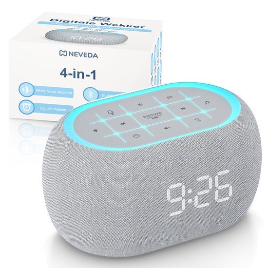 Neveda Digitale Wekker met Geluiden en Lamp