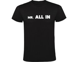 Mr. All in Heren T-shirt - casino - geld - poker - shirt