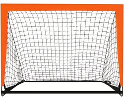 Mercadome® Voetbaldoel - Voetbalgoal - Voetbal trainingsmateriaal - Doeltjes - Soccer - Draagbaar - Incl. opbergtas - Oranje - 120x90 cm