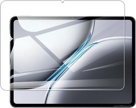 Tablet met een nauwelijks zichtbare, heldere schermprotector.