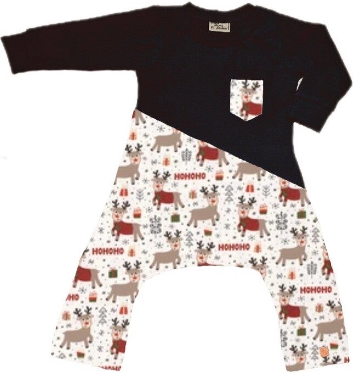 Onesie geschikt voor Pavlik, gipsbroek en Broek geschikt voor Pavlik, gipsbroek en spreidbroek Kerst