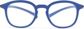 Montana Hangende Leesbril Blauw rond MNR4B +2.50 - Lange Poten