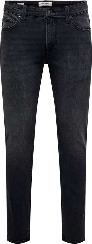 ONLY & SONS ONSLOOM SLIM WB 2534 PIM DNM NOOS Heren Jeans - Washed Black