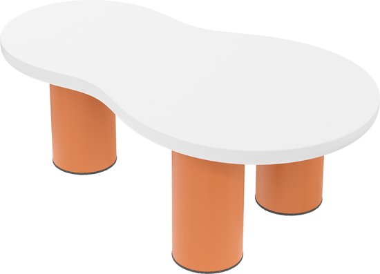 Oviala Palavas Ronde Salontafel Van Oranje Metaal