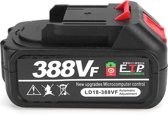 Hand Kettingzaag - Elektrische Kettingzaag - Accu Kettingzaag - 1500 W - Oplaadbaar - 2 Accu's - Reserve Ketting van VONROC — afbeelding 5