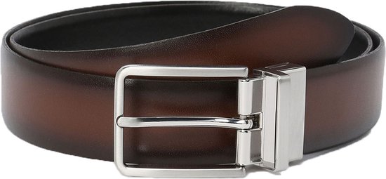 Taupe/Goud Lederen Riem Hart - Lynny's Boutique