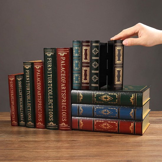 Decoratieve Faux Boekendoos, Vintage Stijl Antieke Boek Decoraties Vintage Boek Opbergdoos, Decoratieve Boeken voor Home Decor(Large