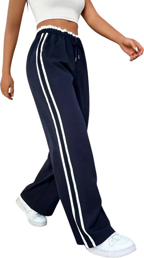 Bovista Pantalon d'entraînement Femme - Pantalon de sport - Pantalon d'entraînement long - Survêtement - Vêtements de sport - Bleu marine - M