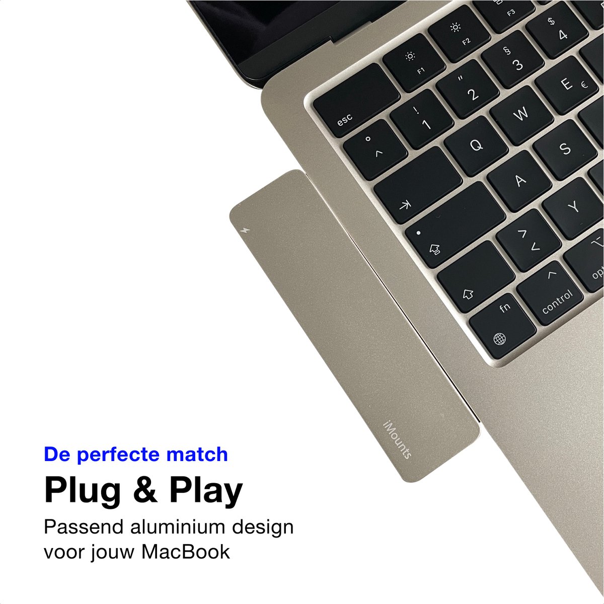 iMounts MacBook Air usb-c hub - HDMI - Starlight / Sterrenlicht thumbnail 3