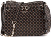GUESS Sac à épaule bandoulière Arlena Logo Crossbody Hobo Mocha Logo Marron foncé