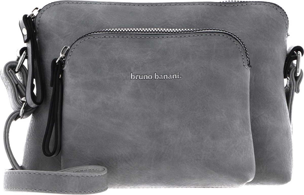 bruno banani Schoudertas Crossbody Bag Grey Grijs