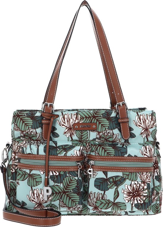 PICARD Sac à épaule Sac à épaule bandoulière Sonja Shopper Flowerbed Turquoise