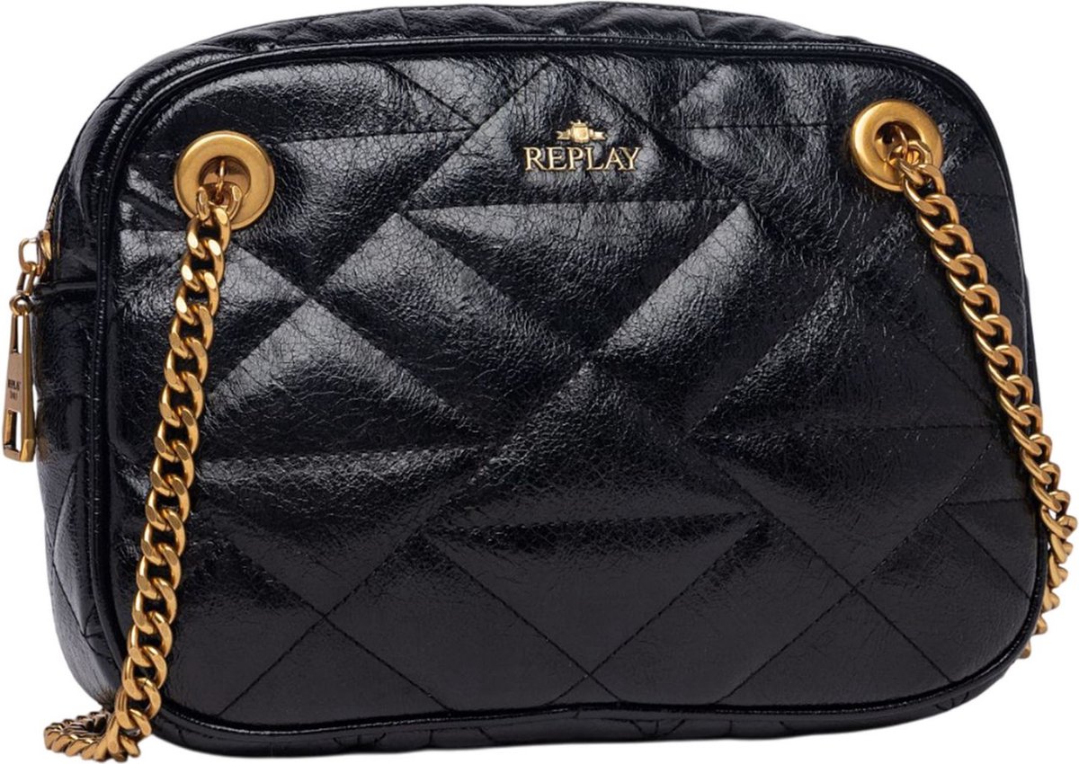 REPLAY Schoudertas Crossbody Bag Black Zwart