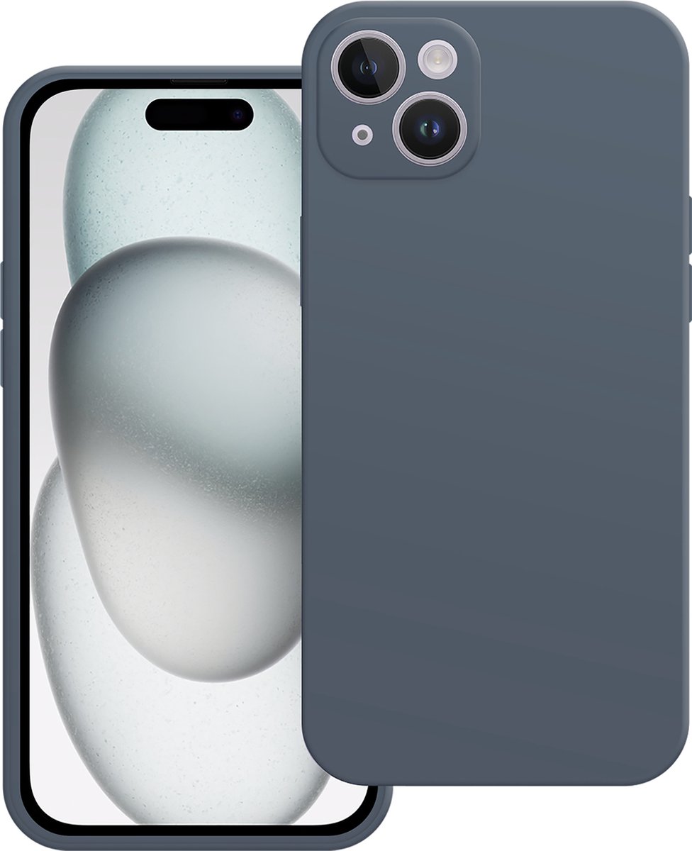 Cazy hoesje geschikt voor iPhone 15 Hoesje - Color Backcover - Blauw