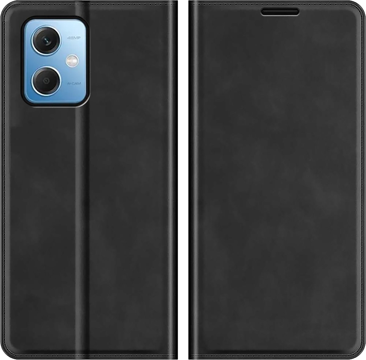 Cazy hoesje geschikt voor Poco X5 - Hoesje met Pasjeshouder - Luxe Book Case - Zwart