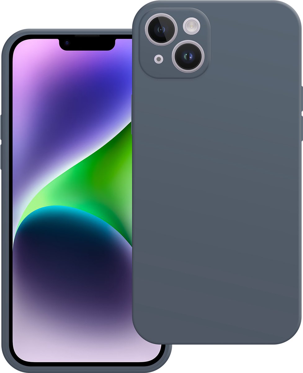 Cazy hoesje geschikt voor iPhone 14 Plus Hoesje - Color Backcover - Blauw