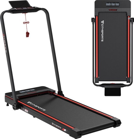 Tapis Course Pliable 1400W Tapis De Course Pliable CITYSPORTS 2 En 1 - Marche Sous Le Bureau Ou Running Jusqu'à 12 Km/h Tapis Marche