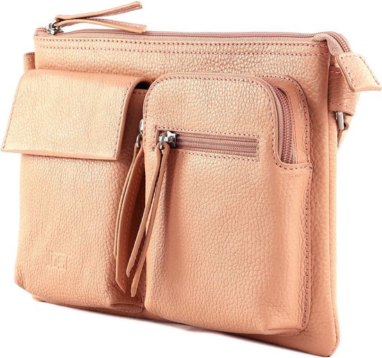JOST Cuir Sac à épaule bandoulière Vika Crossover Bag Apricot Vieux rose