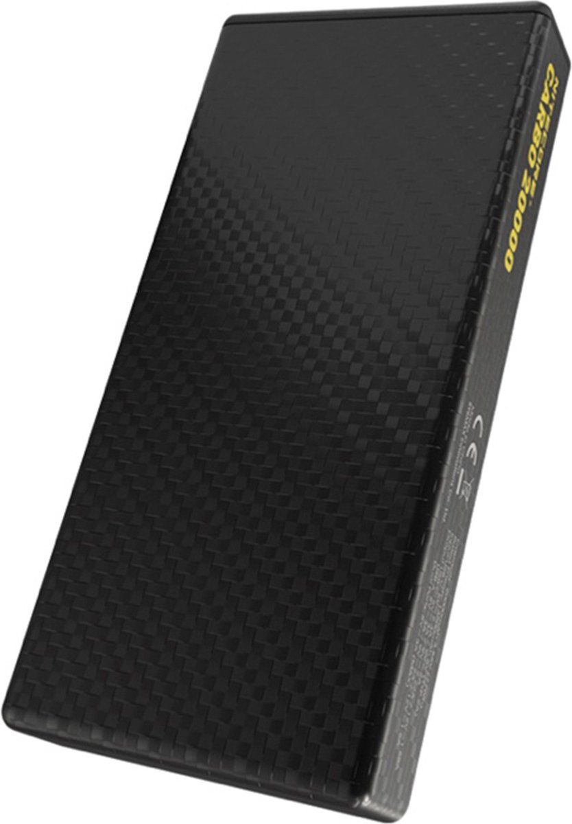 Nitecore CARBO 20000MAh Powerbank - USB A, USB C en Micro USB - Geschikt voor Iphone, Samsung en meer - Afmetingen: 124mm x 60mm x 21.8mm